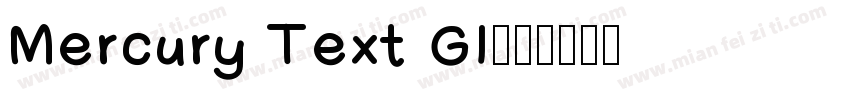 Mercury Text GI字体转换